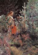 Anders Zorn Shepherdess painting